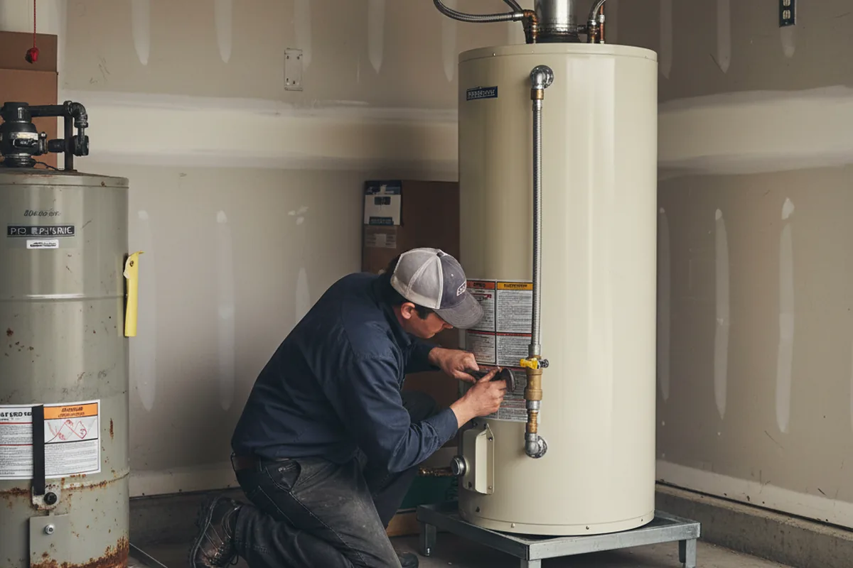 Water heater and shutoff valve replacement in Pinopolis