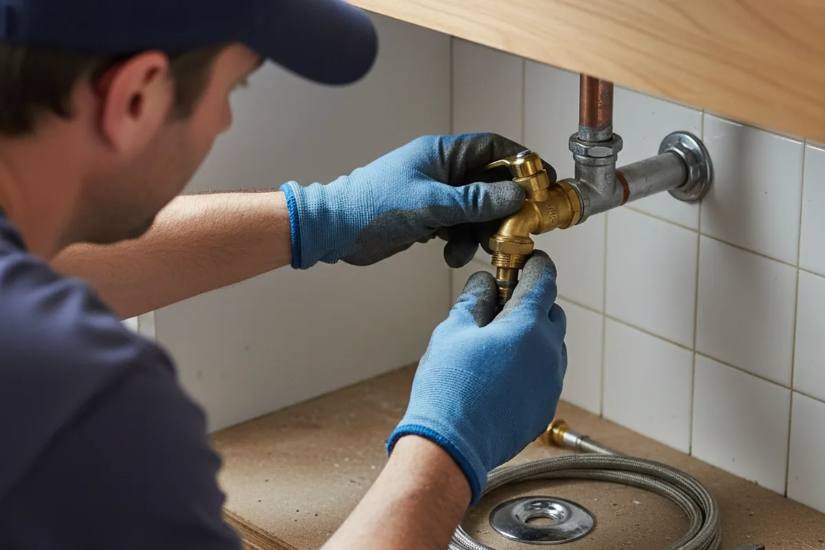 Shutoff valve and fitting work during Faucet and Fixture Repair in Pinopolis
